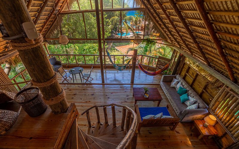 Garden Treehouse at Cabarete Maravilla Ecolodge — canopy-level views and wraparound deck, Dominican Republic