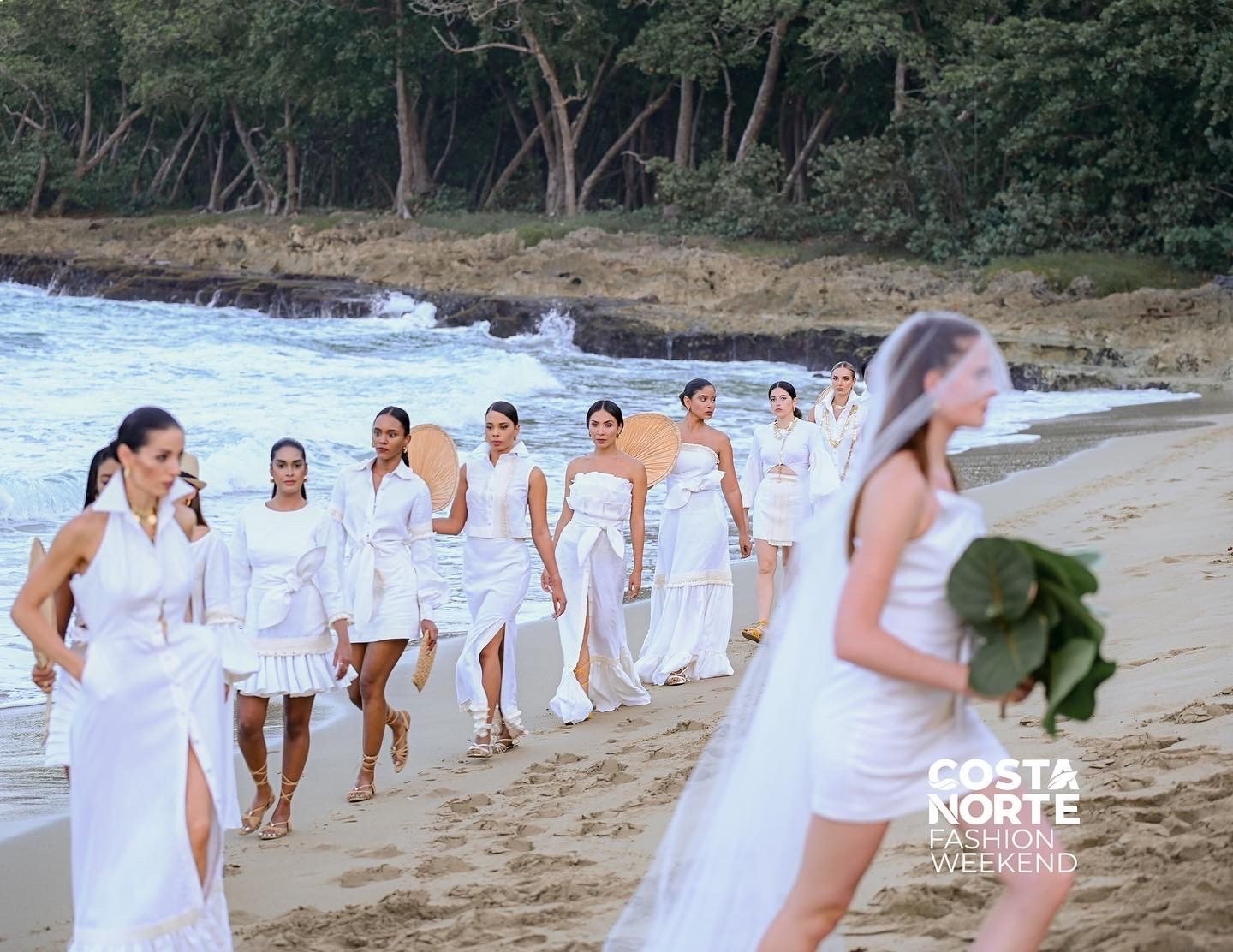 Fashion event on the beach