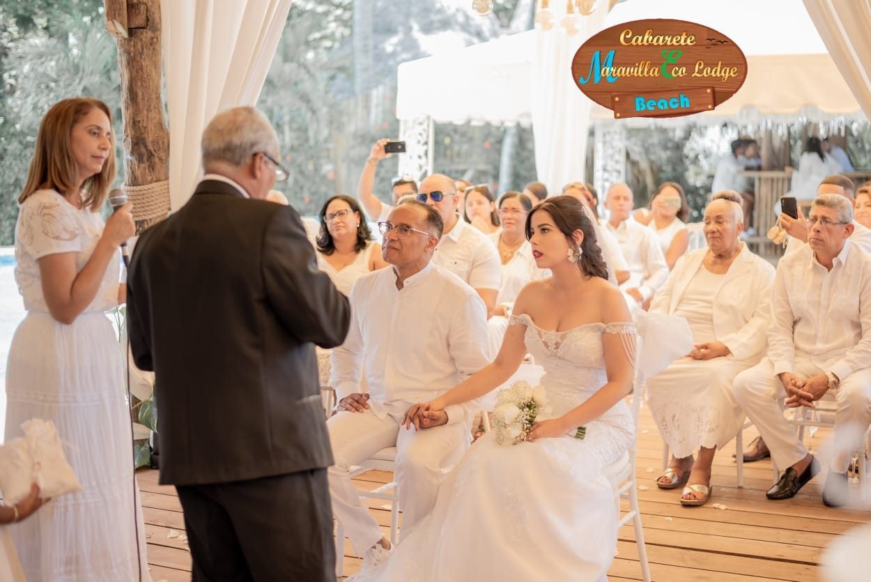 Wedding celebration on the beach